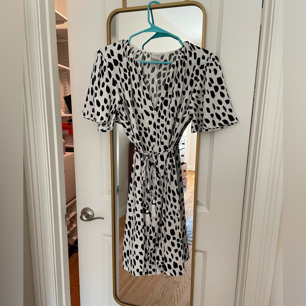 Target A New Day animal print flutter sleeve dress
